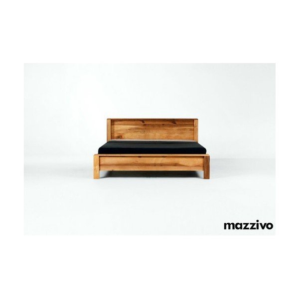 Postel Bolsano z olšového dřeva, 160x200 cm, bezbarvý vosk-image-3