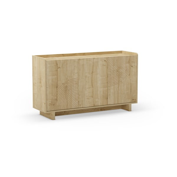 Komoda v dekoru dubu v přírodní barvě 140x80x40 cm Daira – Marckeric-image-3