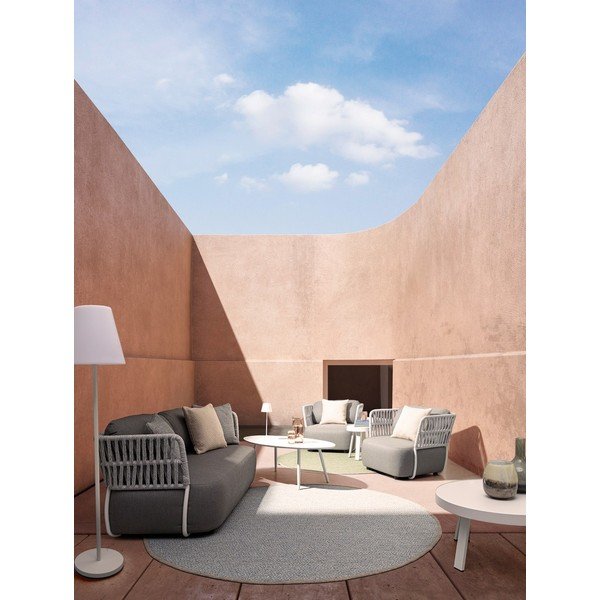 Bílá LED stojací lampa na dálkové ovládání/s reproduktorem (výška 150 cm) Solar – Bizzotto-image-3