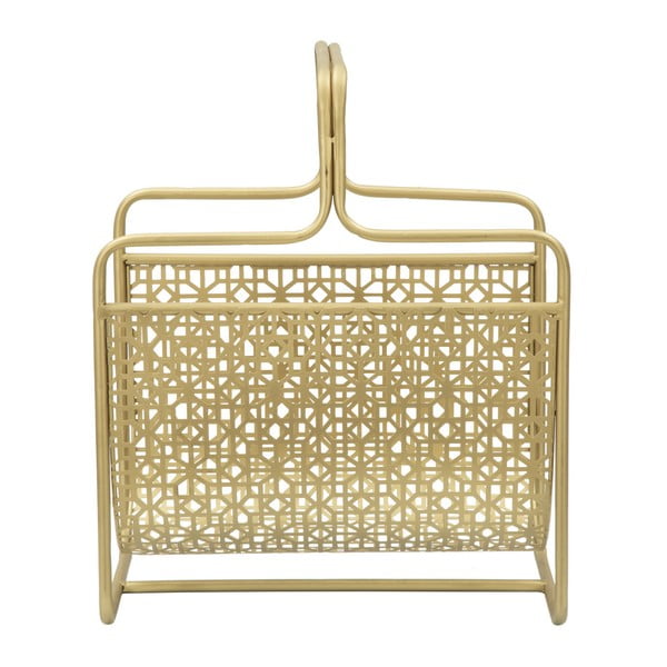 Kovový stojan na časopisy ve zlaté barvě Mauro Ferretti Trivola-image-4