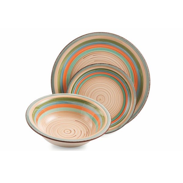 18dílná sada barevného nádobí z kameniny Villa d'Este Mykonos Sombrerors-image-3