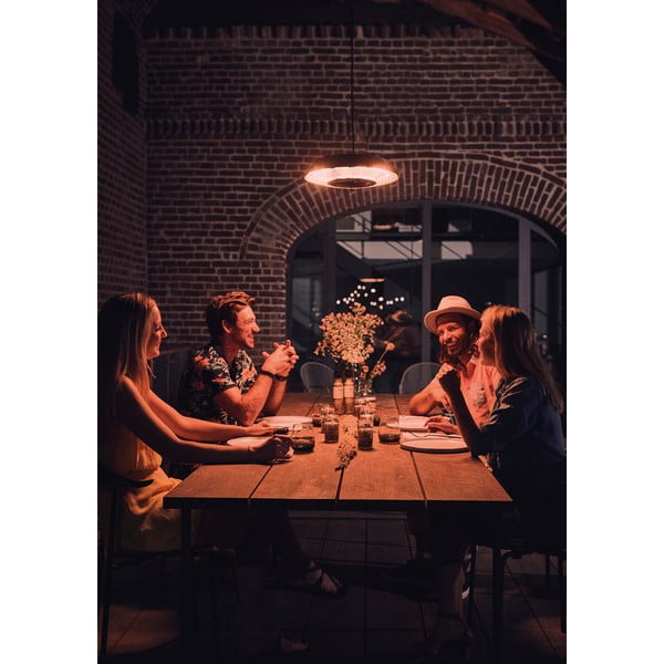 Černý závěsný elektrický ohřívač ENDERS Marbella-image-1