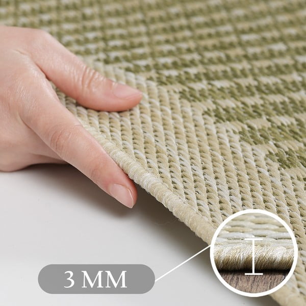 Khaki kulatý vnitřní a venkovní koberec ø 160 cm Giza 1410 – Ayyildiz Carpets-image-3