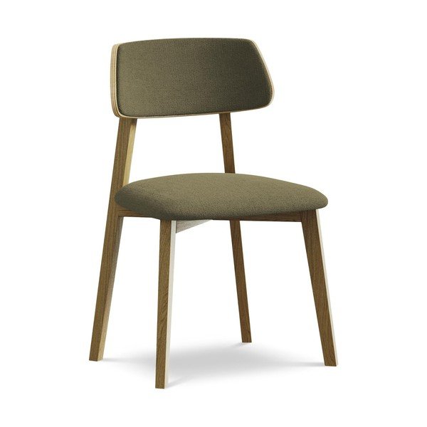 Zelená jídelní židle z masivního dřeva Niu – Makamii
