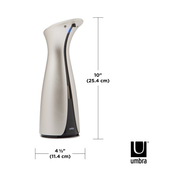 Bezdotykový dávkovač mýdla ve stříbrné barvě 250 ml Otto – Umbra-image-4