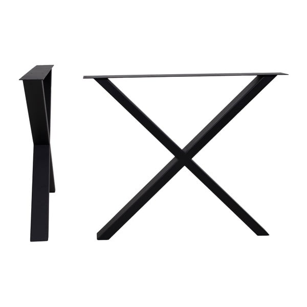 Černé ocelové nohy k jídelnímu stolu House Nordic Nimes, délka 86 cm