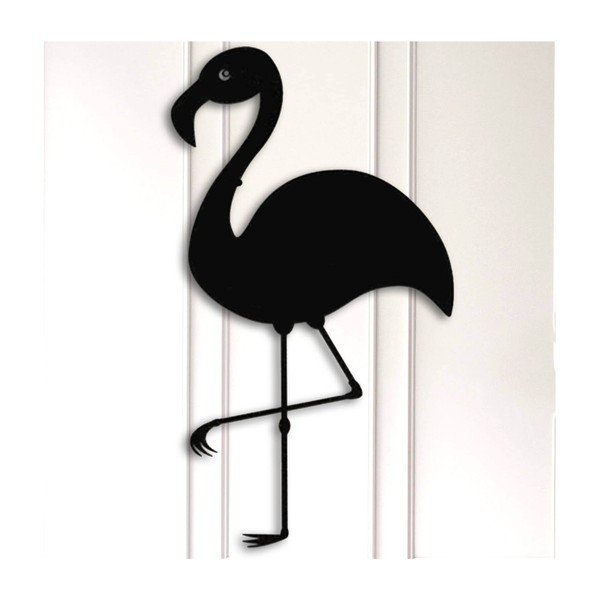 Černá nástěnná dekorace Flamingo