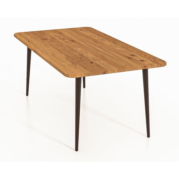 Konferenční stolek z dubového dřeva v přírodní barvě 90x90 cm Kula – The Beds-image-3