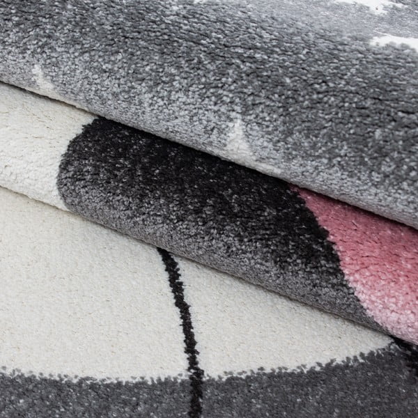 Růžovo-šedý dětský koberec 80x150 cm Kids – Ayyildiz Carpets-image-2