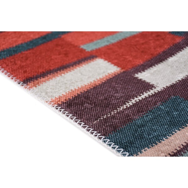 Červený pratelný koberec 80x150 cm Blocks of Fun – Vitaus-image-2