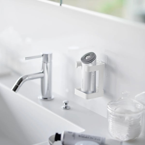 Bílý kovový držák zařízení péče o pleť Film Hook – YAMAZAKI-image-4