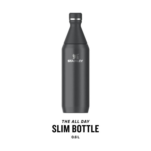 Černá termoláhev z nerezové oceli 600 ml All Day Slim Bottle Black – Stanley-image-3