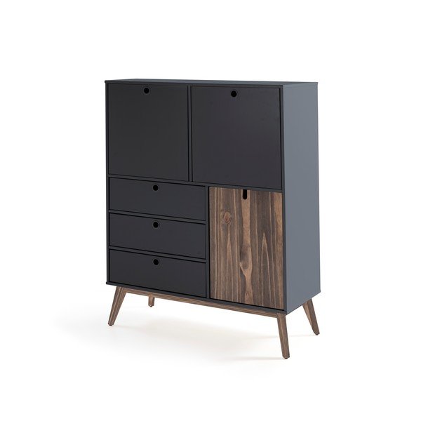Antracitově šedá vysoká komoda Marckeric Kiara-image-2