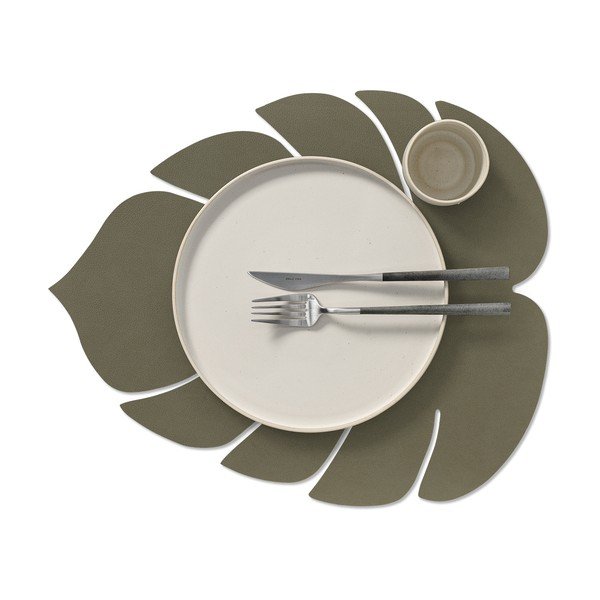 Prostírání z eko kůže 35x42 cm Monstera Leaf Nupo – LIND DNA-image-1