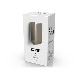 Nástěnný kovový háček taupe Ume – Zone