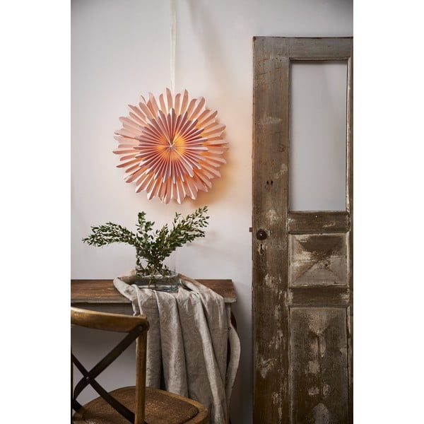 Růžová vánoční světelná dekorace ø 50 cm Crystal - Star Trading-image-4