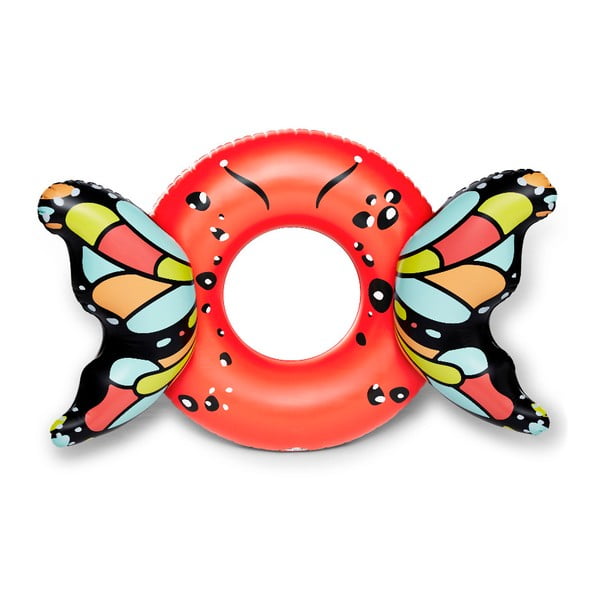 Červený nafukovací kruh ve tvaru motýla Big Mouth Inc.
