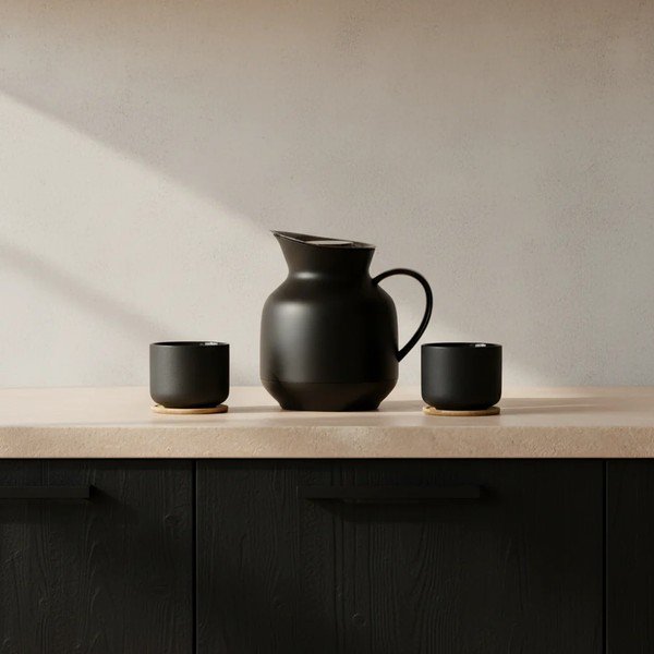 Černá plastová termokonvice 1 l Amphora – Stelton-image-2