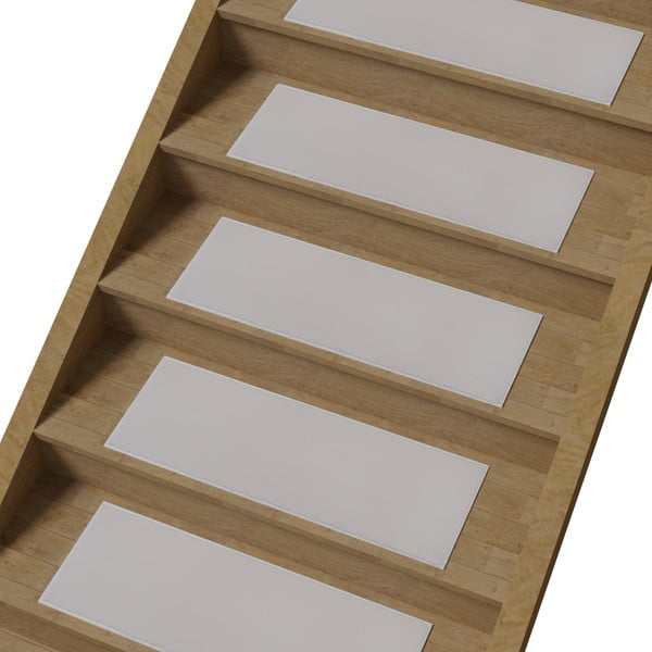 Krémové bavlněné nášlapy na schody v sadě 16 ks 25x65 cm Ekru – Vitaus-image-2