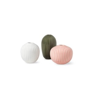 Sada 3 miniaturních kameninových váz Kähler Design Mini