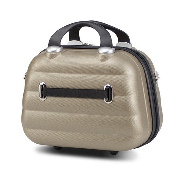Dámský příruční cestovní kufřík ve zlaté barvě My Valice SMART BAG RESSNO Make Up & Hand Suitcase-image-2