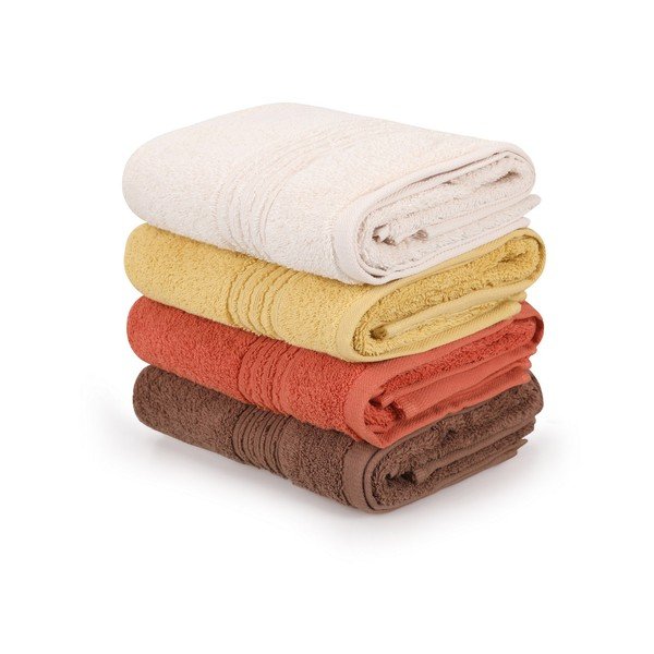 Bavlněné ručníky v sadě 4 ks 50x90 cm Asorti – Foutastic-image-2