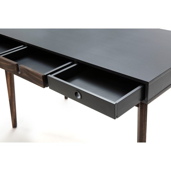 Šedý konzolový stolek s nohami z borovicového dřeva Marckeric Kiara-image-4