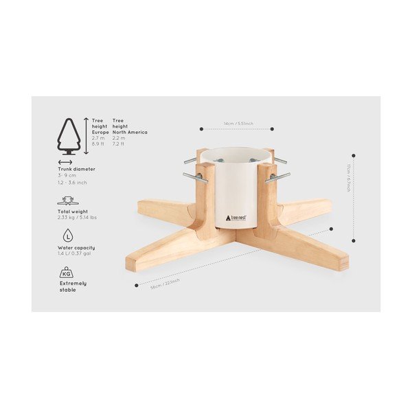 Stojan na vánoční stromeček Tree Nest Rustic-image-2