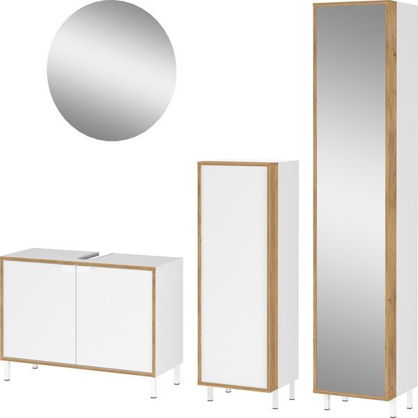 Bílá koupelnová sestava Topeka – Germania