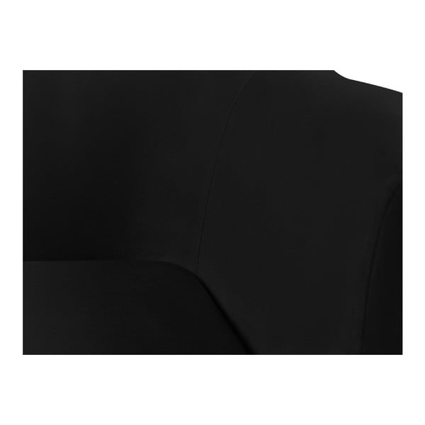 Černá sametová pohovka Kooko Home Glam, 175 cm-image-4