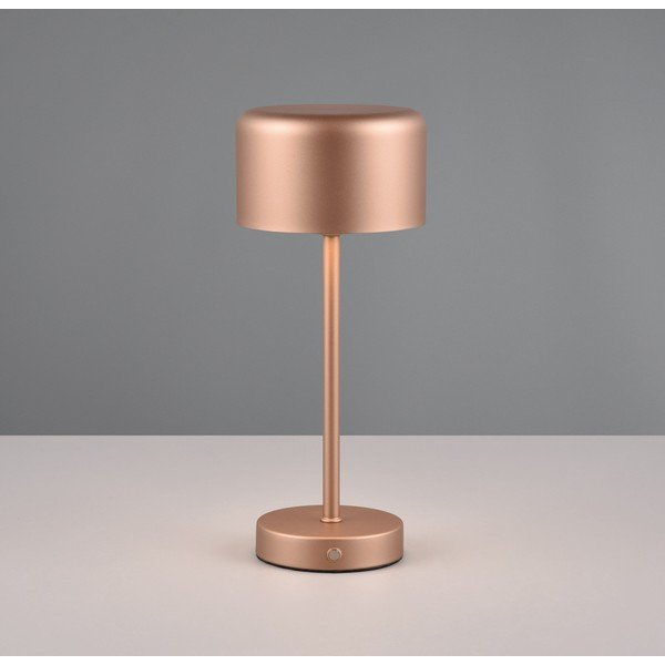 LED stmívatelná stolní lampa v měděné barvě (výška 30 cm) Jeff – Reality-image-1