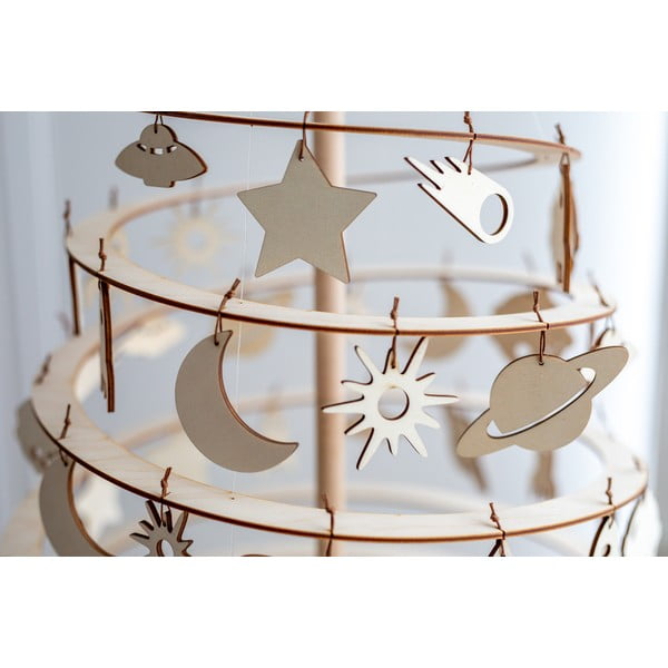 Sada 8 dřevěných vánočních dekorací Spira Medium-image-3