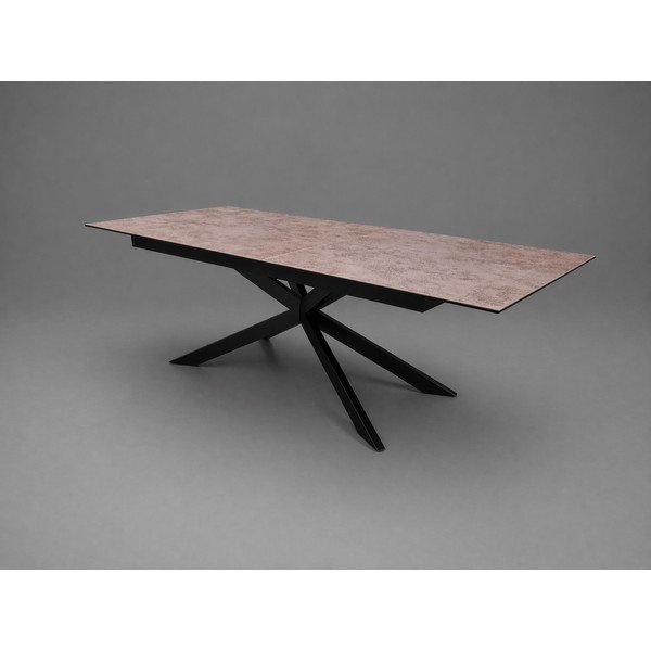 Rozkládací jídelní stůl s přídavnou deskou s keramickou deskou 100x200 cm Irwine - II. jakost – Actona-image-2
