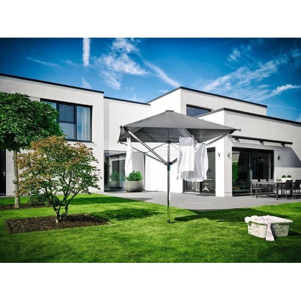 Venkovní sušák na prádlo ve stříbrné barvě 40 m LinoProtect 400 – LEIFHEIT-image-1