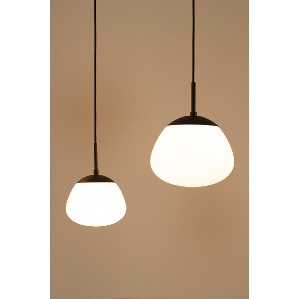 Černo-bílé závěsné svítidlo se skleněným stínidlem ø 18 cm Rise – Markslöjd-image-2