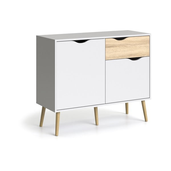 Bílá komoda Tvilum Oslo, 99 x 82 cm-image-3