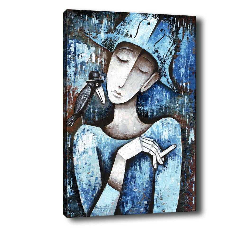 Obraz Tablo Center Girl With Cigarette, 40 x 60 cm