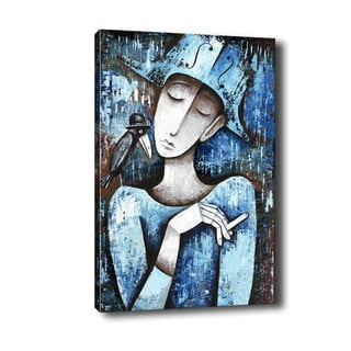 Obraz Tablo Center Girl With Cigarette, 40 x 60 cm