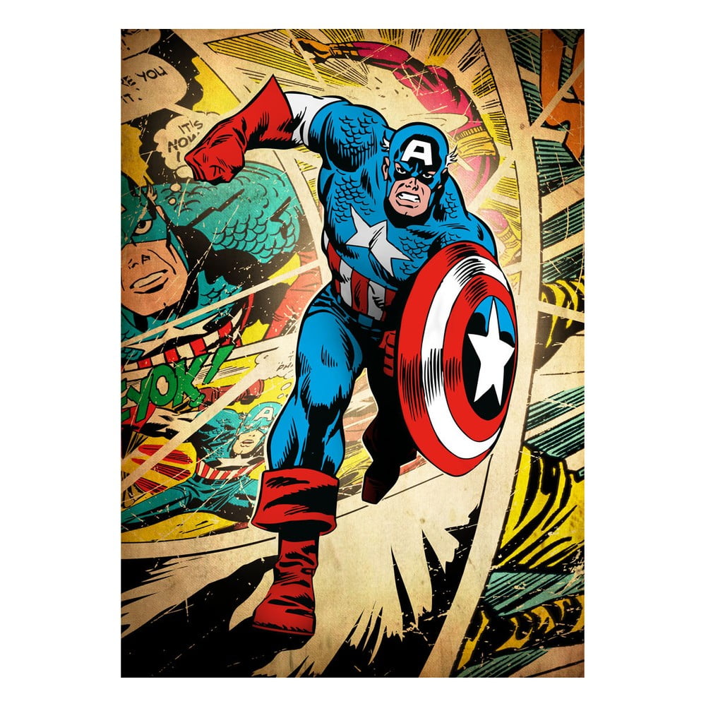 Nástěnná cedule Marvel Silver Age - Captain America