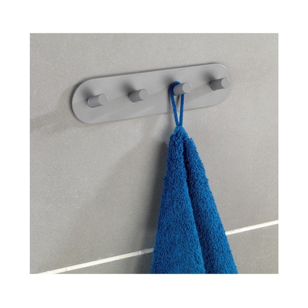 Šedý samodržící nástěnný věšák se 4 háčky Wenko Piceno-image-4