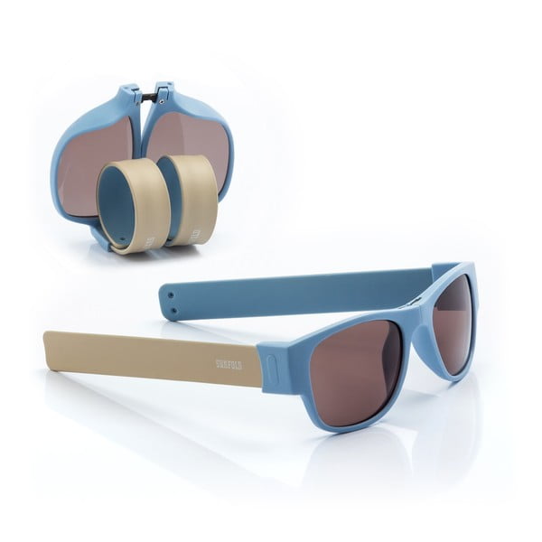 Modré sluneční srolovatelné brýle InnovaGoods Sunfold AC5