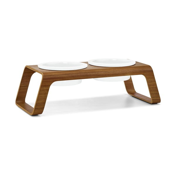 Set misek s podstavcem pro psa Desco Walnut S – MiaCara