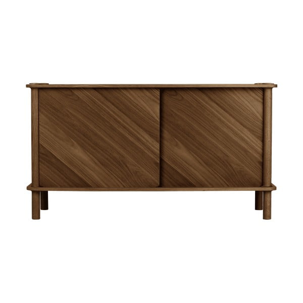 Hnědá komoda z dubového dřeva s posuvnými dveřmi 135x73,5x48 cm Italic – UMAGE-image-1