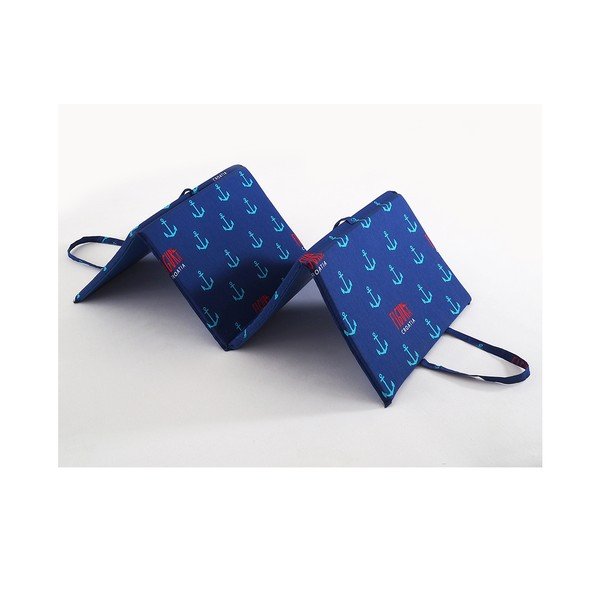 Modrý zahradní podsedák na lehátko 49x137 cm   Anchors – B.E.S.-image-1