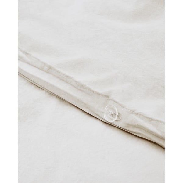 Krémové prodloužené povlečení na dvoulůžko z bavlněného perkálu 240x220 cm Sifinia – Kave Home-image-3