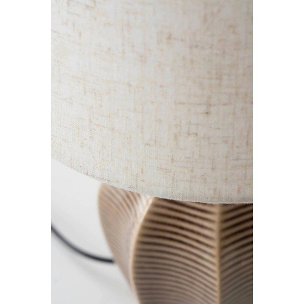 Béžová/tmavě hnědá keramická stolní lampa (výška 34 cm) Wera – Jotex-image-3