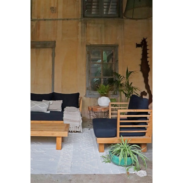 Bílý pratelný ručně tkaný bavlněný koberec 200x300 cm Tribu Natural – Lorena Canals-image-3