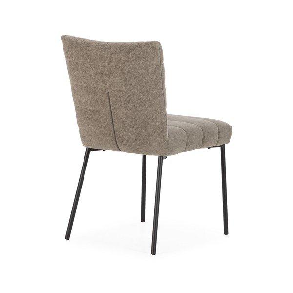 Světle hnědé čalouněné jídelní židle v sadě 2 ks Naomi – MOME-image-4