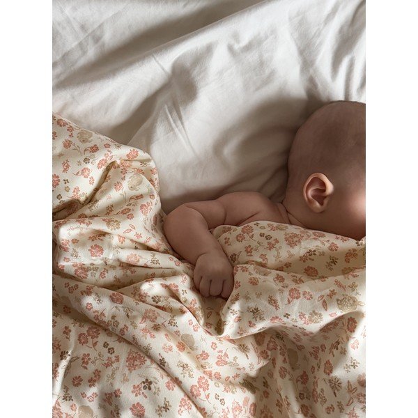 Béžové dětské povlečení do postýlky z Bio bavlny 70x100 cm Augusta – Cam Cam Copenhagen-image-3