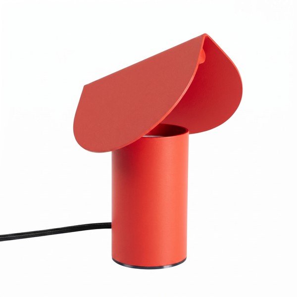 Červená hliníková LED stolní lampa (výška 15 cm) BISCUIT – Thoro